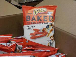 lot 396 image: Case of 104 Bags Cheetos Baked 50% ...