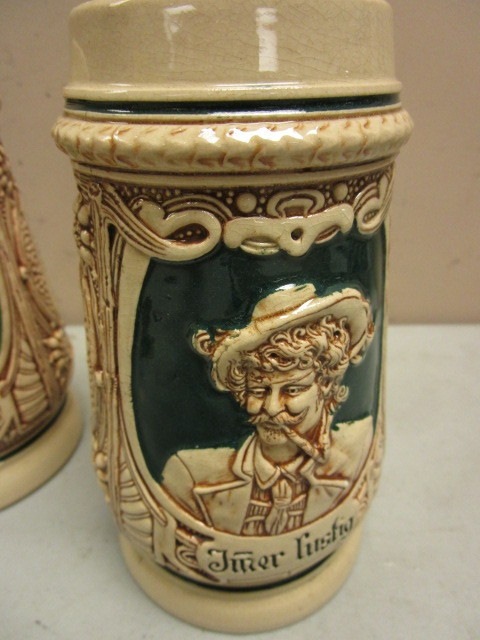 lot 249 image: VINTAGE GERMAN BEER MUGS, MADE IN GERMANY