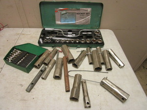 lot 205 image: CHICAGO SPECIALTY MFG SOCKETS, BUFFALO SOCKET SET, HANSON DRILL BITS,