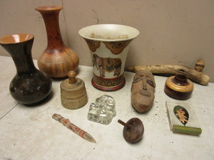 lot 213 image: HOME DECOR AND PRIMITIVES FROM AROUND THE WORLD, MANY HANDMADE