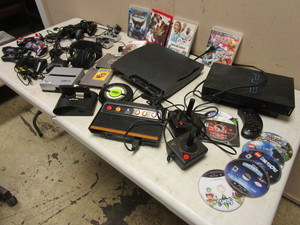 lot 228 image: PLAYSTATION 2, PLAYSTATION 3, ATARI FLASHBACK CONSOLE, TURTLE BEACH HEADPHONES, GAMES, MORE