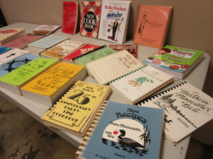 lot 282 image: VINTAGE MINNESOTA COOKBOOKS, CHURCH RECIPE COLLECTIONS, BETTER HOMES, GOOD HOUSEKEEPING, MORE