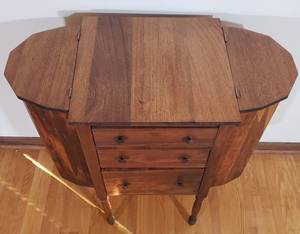 lot 201 image: Vintage Martha Washington Sewing Cabinet
