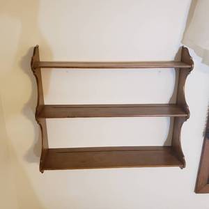 lot 204 image: Slim Traditional Hanging Shelf