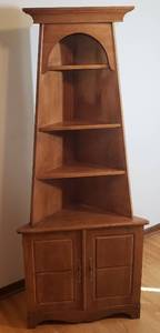lot 115 image: Handsome Tower Corner Cabinet