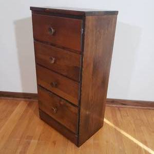 lot 205 image: Rustic Four Drawer cabinet