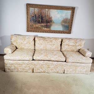 lot 303 image: Retro Upholstered Couch