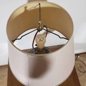 lot 241 image: Folk Art Tin Table Lamp