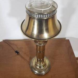 lot 244 image: Unique Brass Electric Lantern