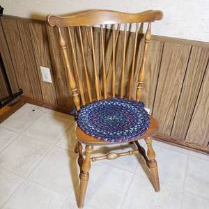 lot 231 image: Maple Farmhouse Dining Chairs - Set of 4