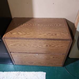lot 270 image: Broad Two Drawer Filing Cabinet