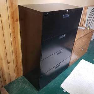 lot 271 image: Large Four Drawer Filing Cabinet