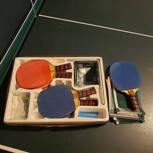 lot 330 image: Compacting Ping Pong Table Bundle