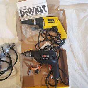lot 404 image: Corded Drill Bundle