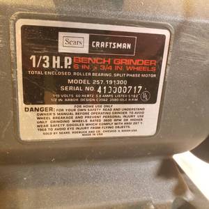 lot 408 image: 13 HP Bench Grinder