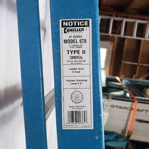lot 383 image: 8 Foot Shop Ladder
