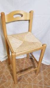 lot 238 image: Rush Seat Counter Stool