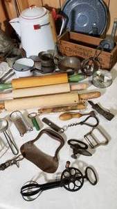 lot 456 image: Antique Kitchen Tools Collection