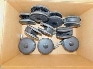 lot 45 image: Lot of Black Casters