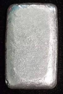 3 TROY OZ. .999 FINE SILVER HAND POURED BAR MONARCH METALS