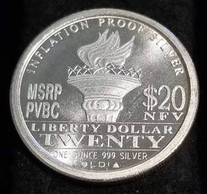 2009 NORFED $20 1oz .999 FINE SILVER ROUND RARE
