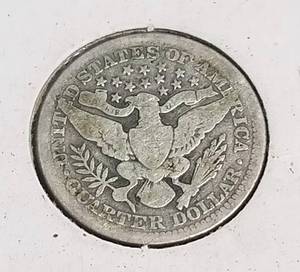 1910 BARBER SILVER QUARTER