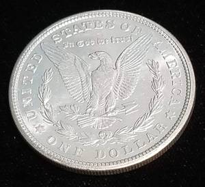 1921-S MORGAN SILVER DOLLAR UNC