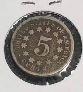 1868 US SHIELD NICKEL