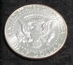 1964-D KENNEDY SILVER HALF DOLLAR BU-UNC