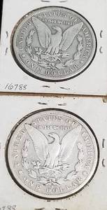 2 MORGAN SILVER DOLLARS 1898-S 1901-S