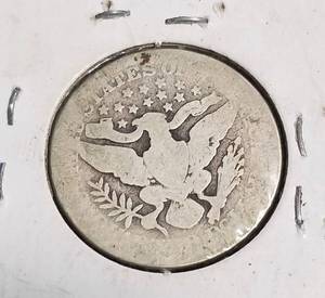 1901 BARBER SILVER QUARTER