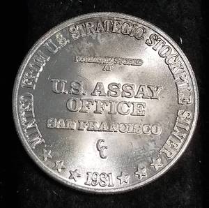 PRE AMERICAN SILVER EAGLE 1 TROY OZ .999 FINE SILVER ROUND MINTED FROM STRATEGIC US STOCKPILE SAN FRANCISCO