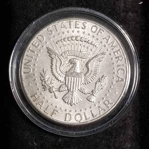 1964-D KENNEDY SILVER HALF DOLLAR IN AIRTITE