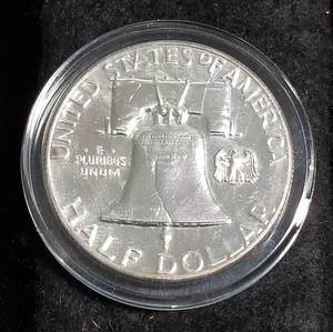 1960 PROOF FRANKLIN HALF DOLLAR IN AIRTITE