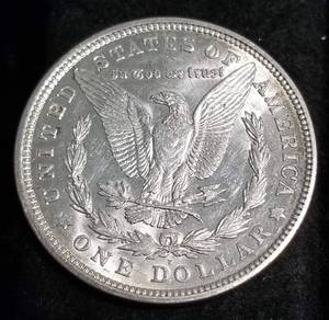 1921-D MORGAN SILVER DOLLAR UNC