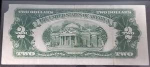 1953 US RED SEAL $2 FEDERAL RESERVE NOTE