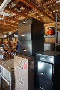 lot 63 image: Lot of Assorted File Cabinets In Various Sizes
