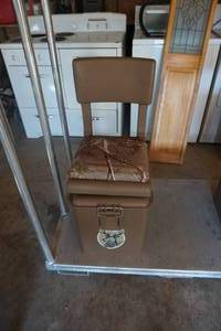lot 11 image: Mountain Dew Themed Camo HuntingIce Fishing Cooler Chairs