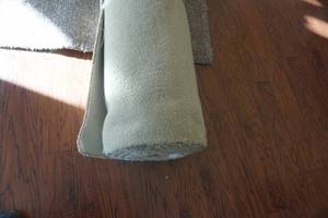 lot 37 image: 1 Roll of Tan Colored Carpeting