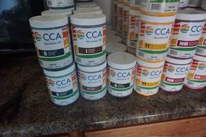 lot 36 image: Large Lot of Quart Cans of CCA Nova Color HP Paint Coloring