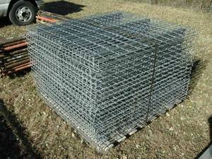 lot 42 image: 19 - 46 x 49 Pallet Racking Wire Shelf Pieces