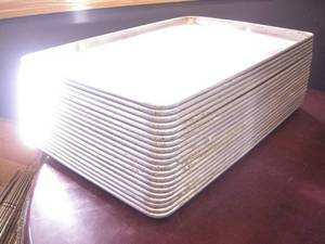 lot 53 image: 20 Commercial Aluminum Cookie Sheets