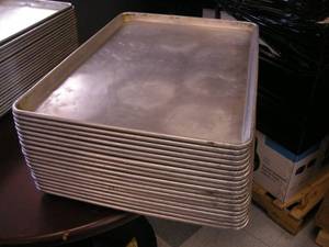 lot 54 image: 19 Commercial Aluminum Cookie Sheets