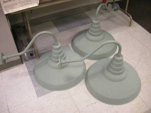 lot 61 image: 3 Vintage Everbrite 24 Light Fixtures