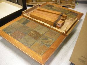 lot 62 image: Dining Room Table and Six Chairs