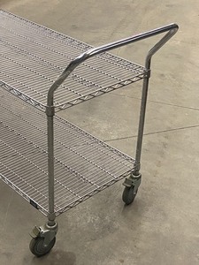 Uline 2-Level Stainless Steel Stocking Cart