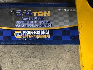 Napa Engine Transverse Bar With Support Arms & Napa 34-Ton Load Leveler Bar