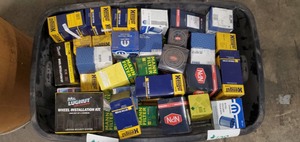 Large Tote Full Of Assorted Types Of Automotive Filters