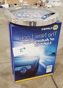 Napa Swing-Open Wall-Mount Cabinet With Assorted New Automotive Light Bulbs