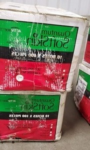 (2) Near-Full Cases Of Quantum Softskin Latex Gloves